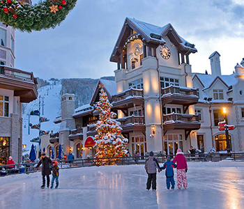 Alderhof Ice Rink in Lionshead Village, Vail