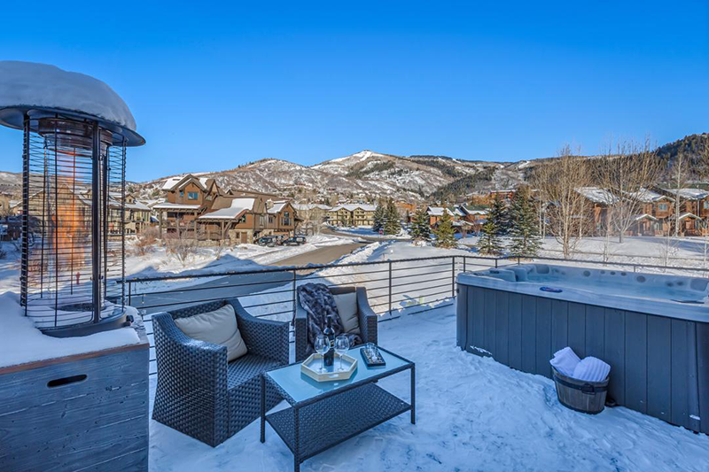 Chalet Memoire, Hot Tub Deck, Steamboat Springs