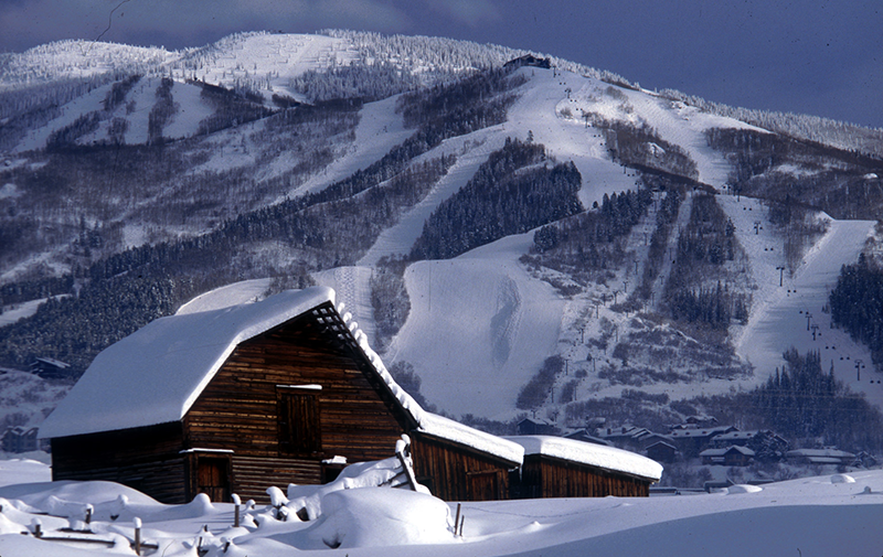 Steamboat Springs Ski Resort and Barn