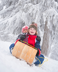 Sledding in Breckenridge