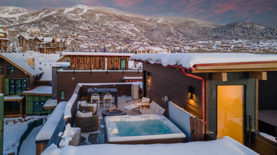 Hot Tub at Borough House in Steamboat Springs