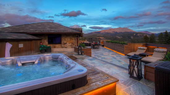 Hot tub at Chateau of Breckenridge