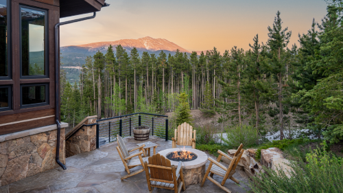 Fire pit at Epic Retreat in Breckenridge