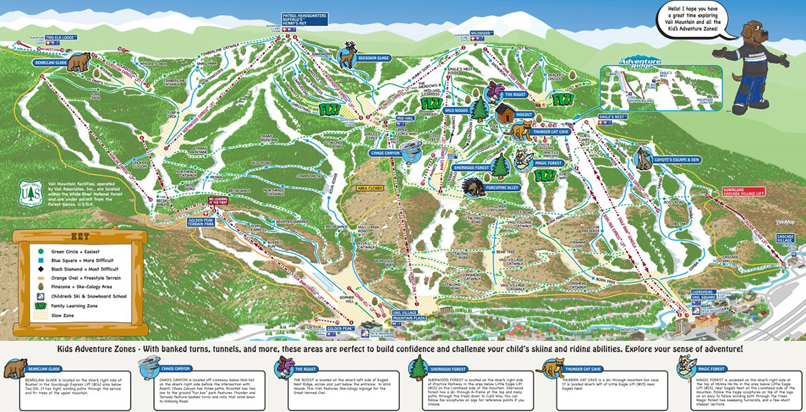Vail for Kids Map