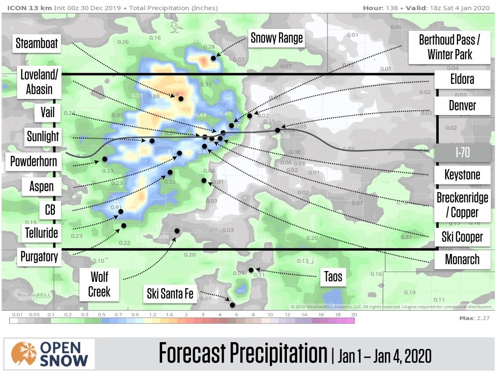January 2020 Colorado Snow Forecast
