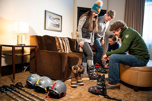 Ski gear fitting and delivery