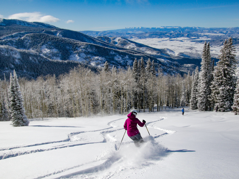 snow in steamboat, vail and beaver creek