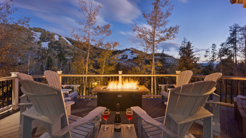 Firepit at Time Flys Lodge in Steamboat Springs