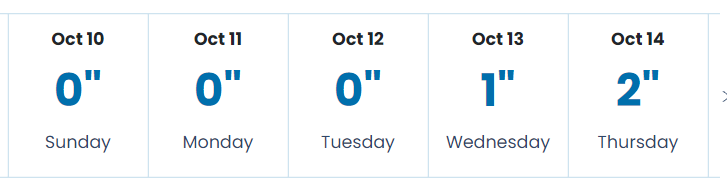 Vail Snow Forecast